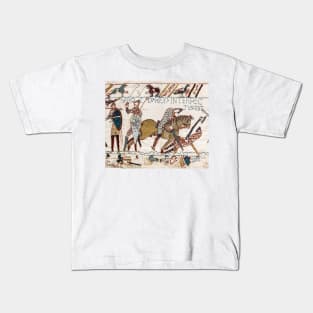 THE BAYEUX TAPESTRY ,The Death of King Harold at Battle of Hastings Kids T-Shirt